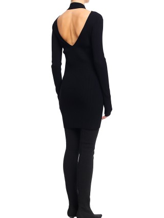 Чёрное платье HELMUT LANG: фото 4 - Invogue